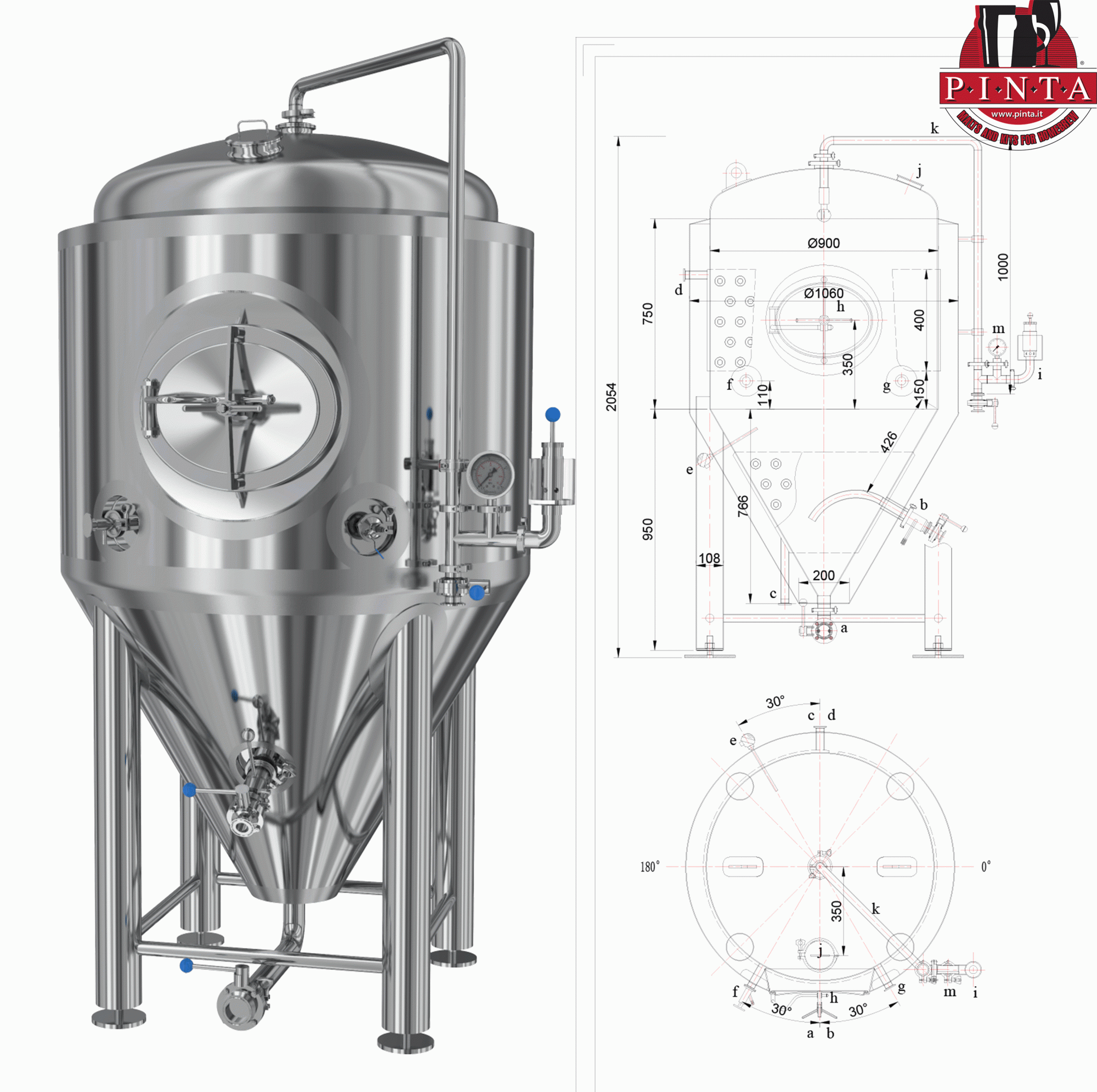 150 BBL, Uni-tank Fermenter