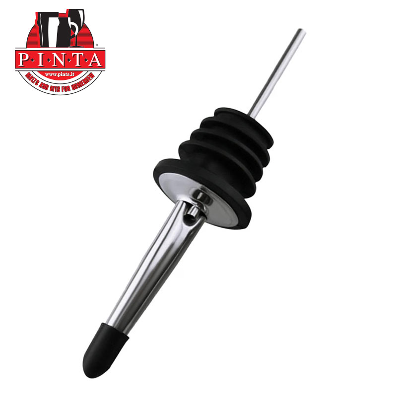Tapón vertedor de acero inoxidable para vino, aceite y licores.