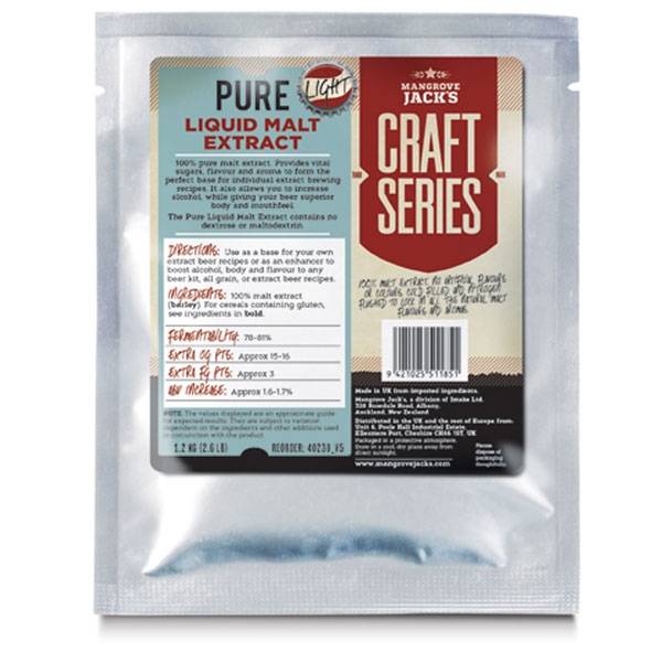 Mangrove Jack’s Pure Liquid Malt Extract – Light 1.2kg