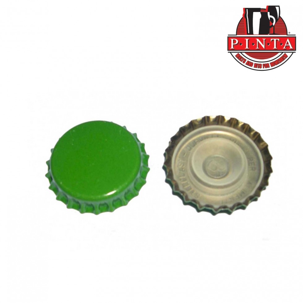 Tappi corona con bidules corto - VERDE -200pz.