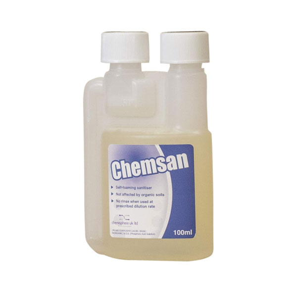 Chemsan 0.1 lt – No-Rinse Acid Sanitiser