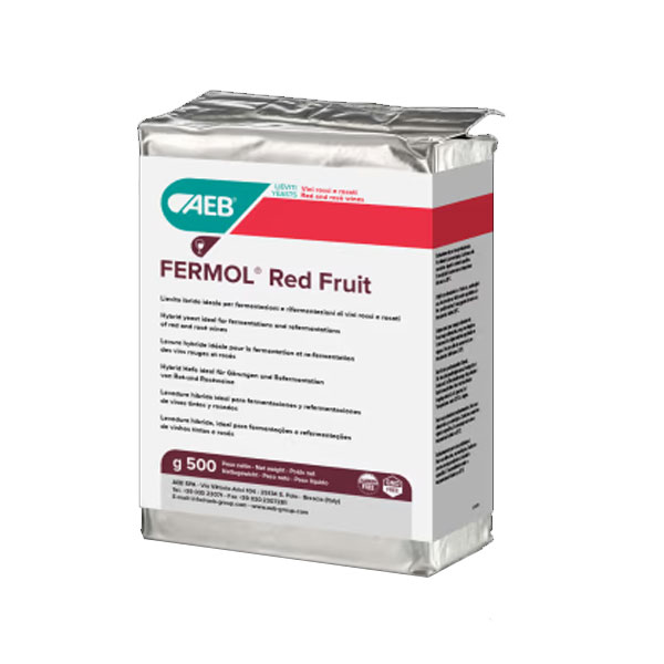 Lievito per vini rossi Red Fruit 500 g – Saccharomyces cerevisiae ad alto vigore fermentativo