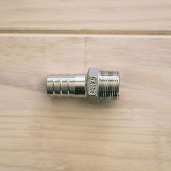 Conector de manguera macho 3/4 Ss Brewsech