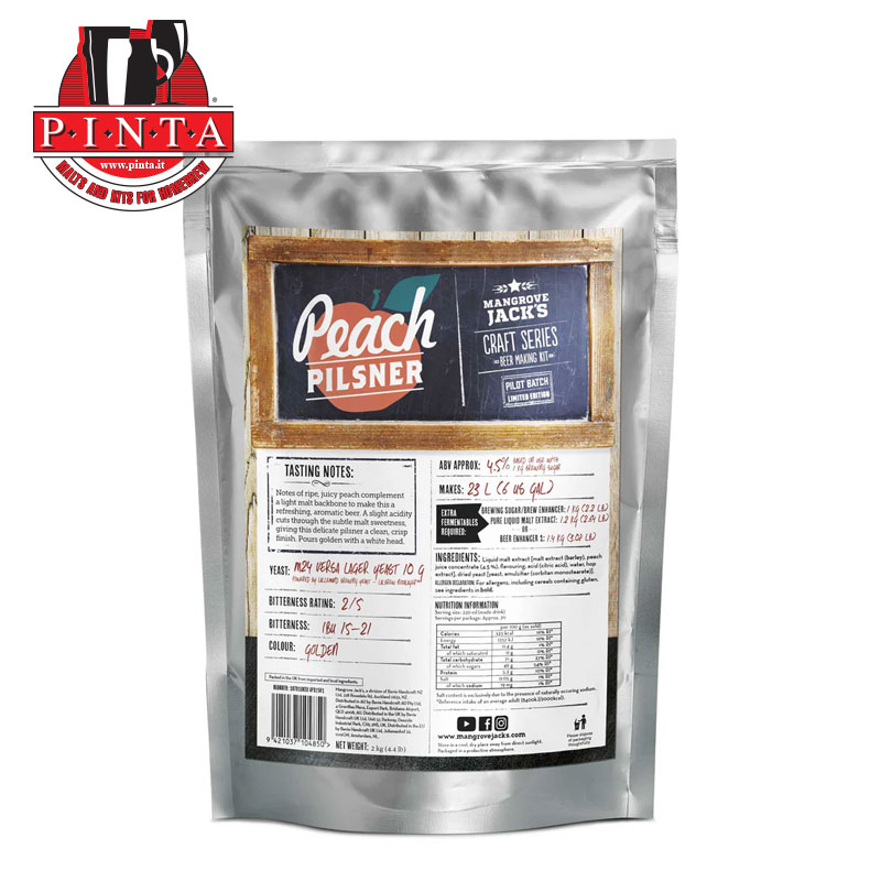 Mangrove Jack's CS Peach Pilsner Ale kg.2