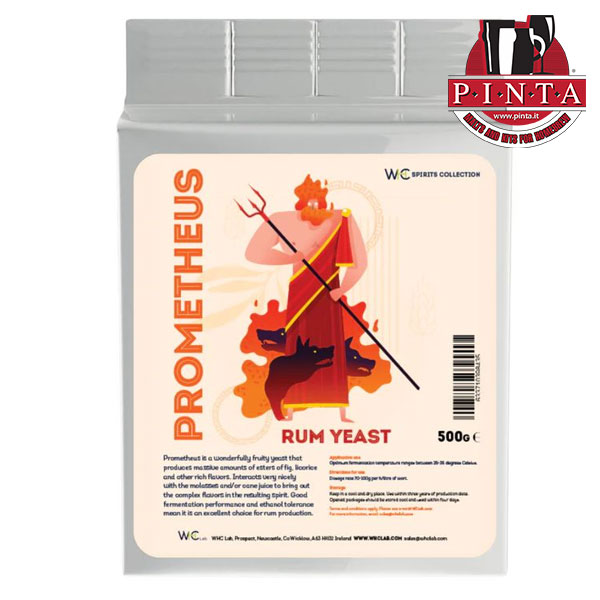 Lievito distillazione Rum Prometheus 500 g.