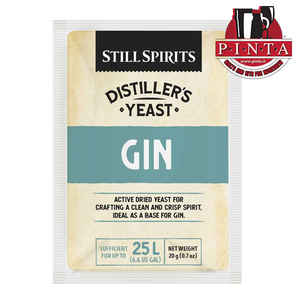 LIEVITO PER GIN – STILL SPIRITS TURBO GIN 20 g.