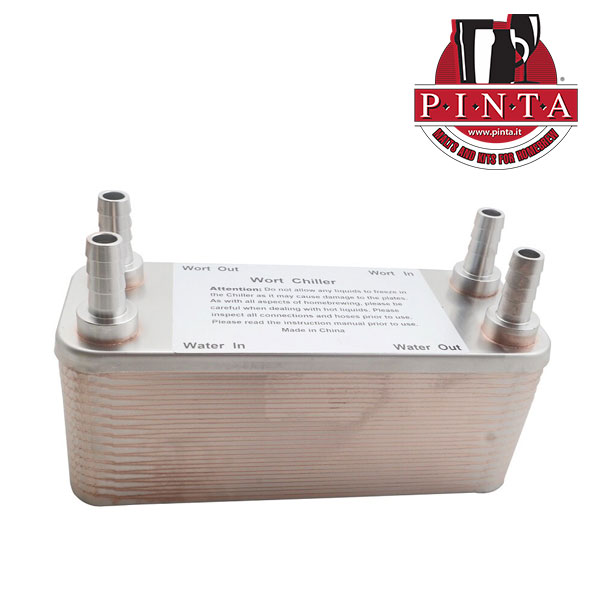 Intercambiador de calor de 30 placas con accesorios soldados