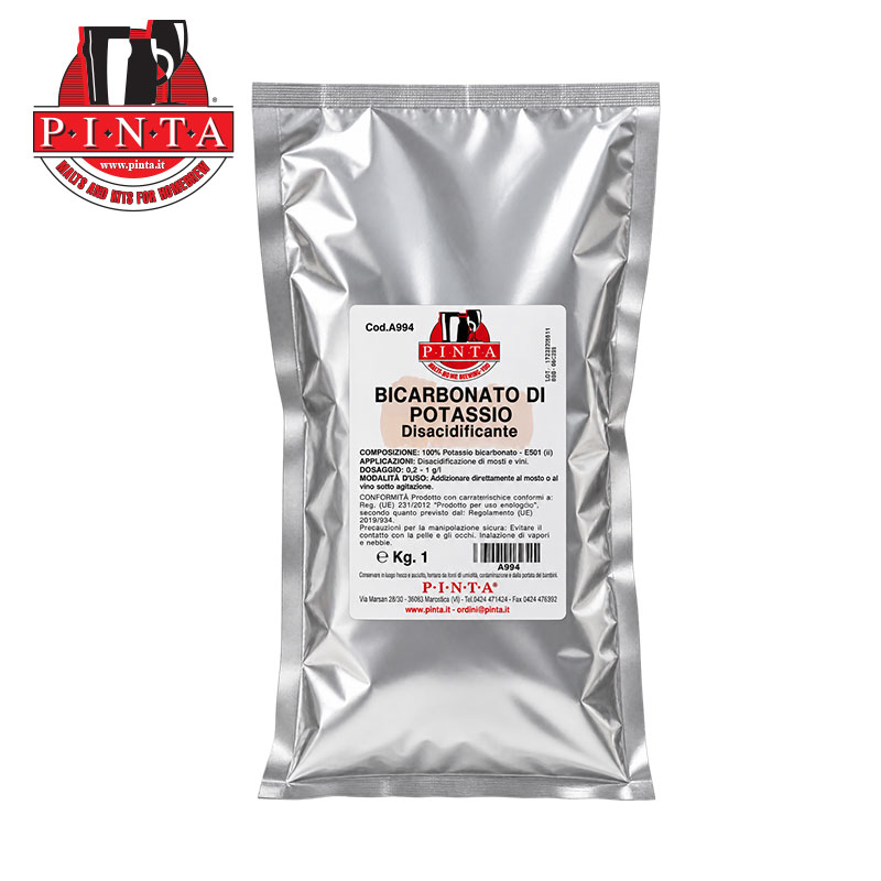 Potassium Bicarbonate – Deacidifying Agent for Musts and Wines - kg.1