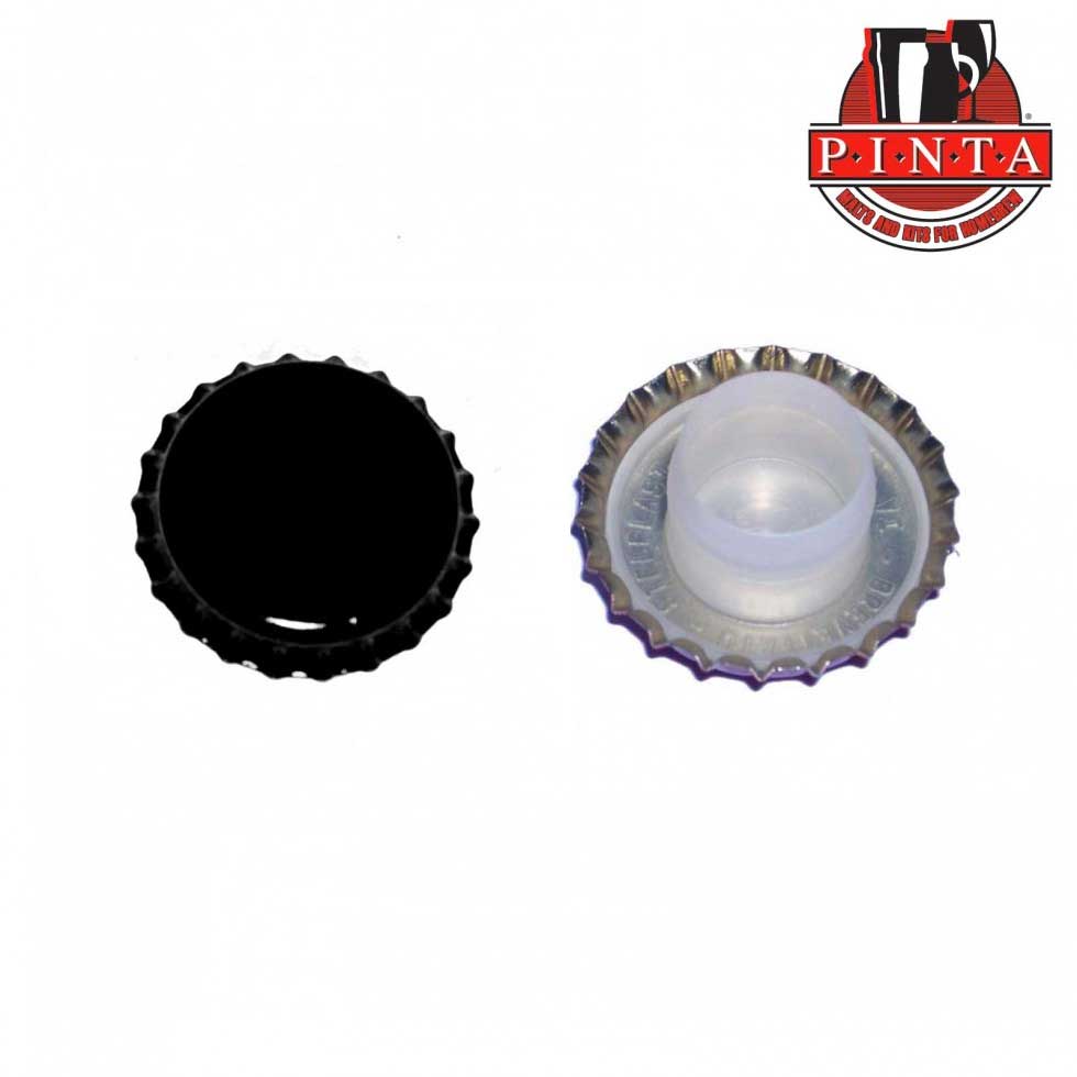 Tappi corona con bidules lungo - NERO -200pz.