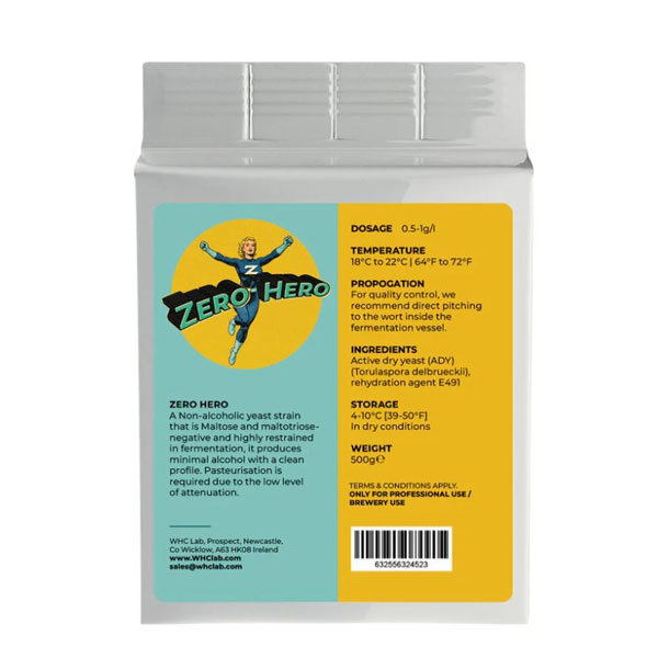 WHC Zero Hero Low / Non Alcoholic 500g – Levure Torulaspora delbrueckii pour Bières Sans Alcool