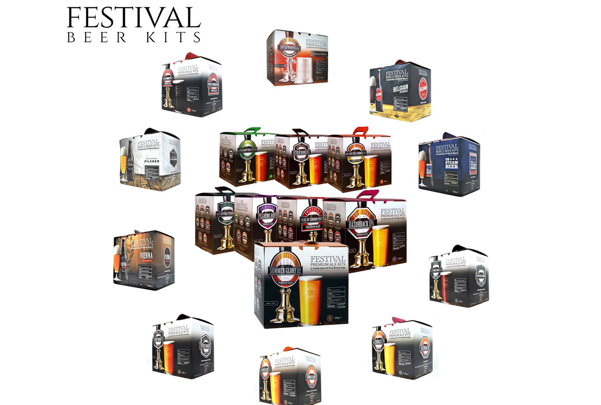 FESTIVAL BEER KITS IN STOCK