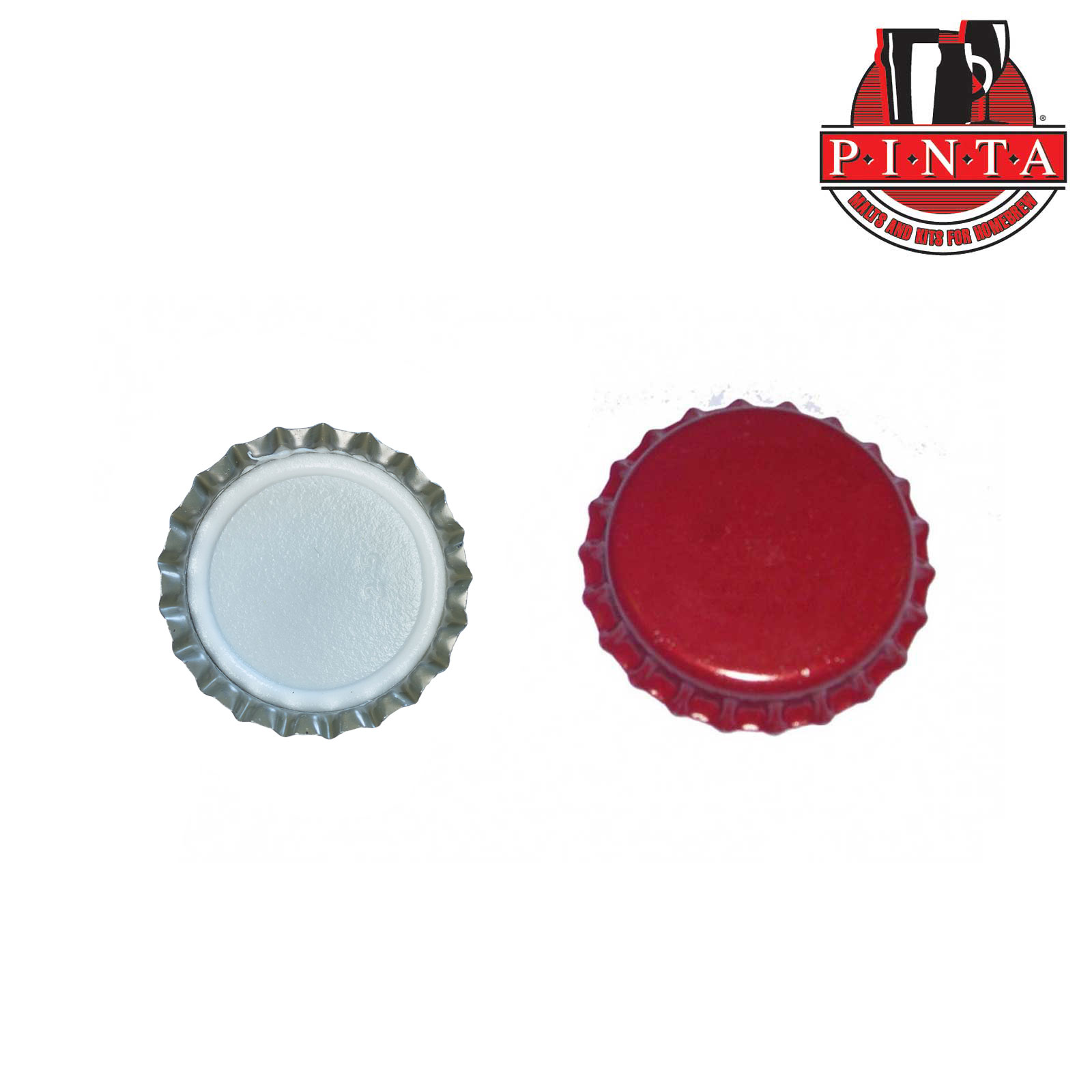 Tappi corona diam.26-200pz. ROSSO