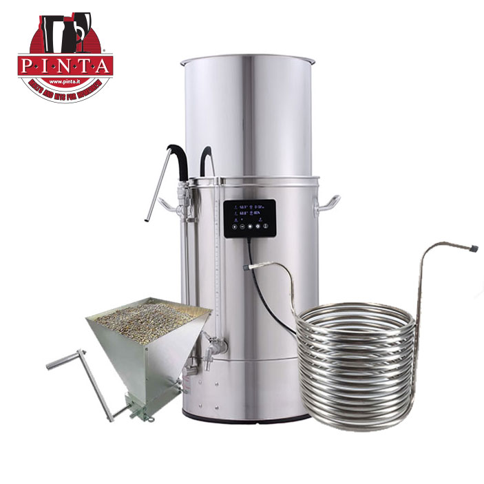 BrewMonster WIFI  XXL Impianto All in one 50 litri + serpentina 65l + mulino a rulli