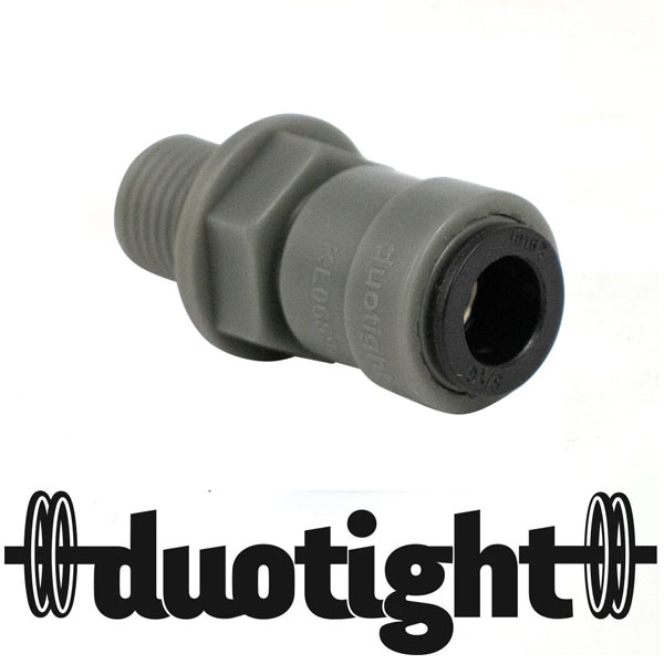 Duotight 9,5 mm (3/8) x 1/4 Macho – Conector Push Fit para Sistemas de Cerveza y CO2