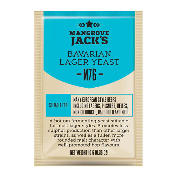 TROCKENHEFE FÜR BIER MANGROVE JACK'S M76 – NIEDRIGE FERMENTATION