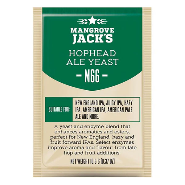 Mangrove Jacks Hophead M66 Trockenhefe für Bier 10,5 g ..