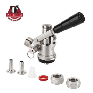 S Type Keg Coupler, Beer Keg Taps with Safety Pressure Relief