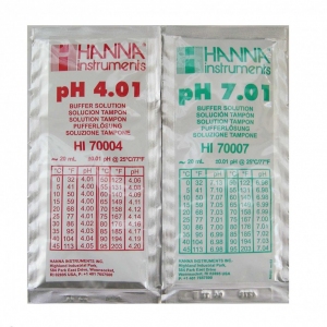 5 x Solution tampon pH 4.01 + pH 7.01