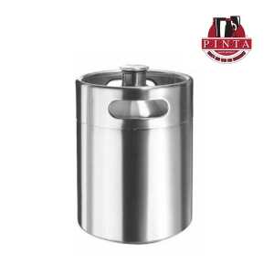 Keg in stainless steel 2 lt with threaded head