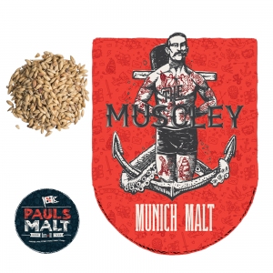 Malto in grani Pauls Muscley – Munich Malt 25 kg.