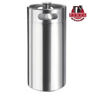 Keg in stainless steel 10 liters with threaded head