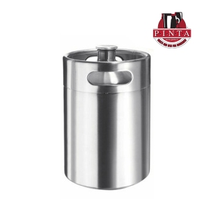 Keg in stainless steel 3.6 lt with threaded head