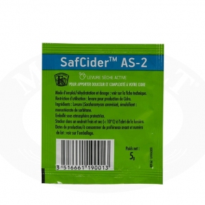 Lievito secco Fermentis SafCider AS-2 - g 5