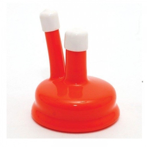 Rubber cap with vents carboy