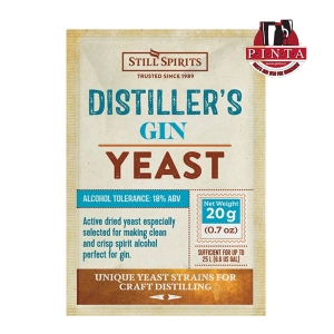 SS Distiller's Yeast Gin 20g