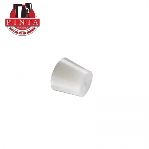 Silicone stopper with 8mm hole - #6(33x25xh26mm)
