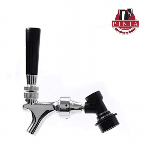 Draft beer tap with ball lock