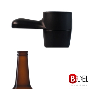 Clamp-lock for short neck crown cap bottles (diam26)