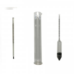 Professional Kit Hydrometer-glass-thermometer